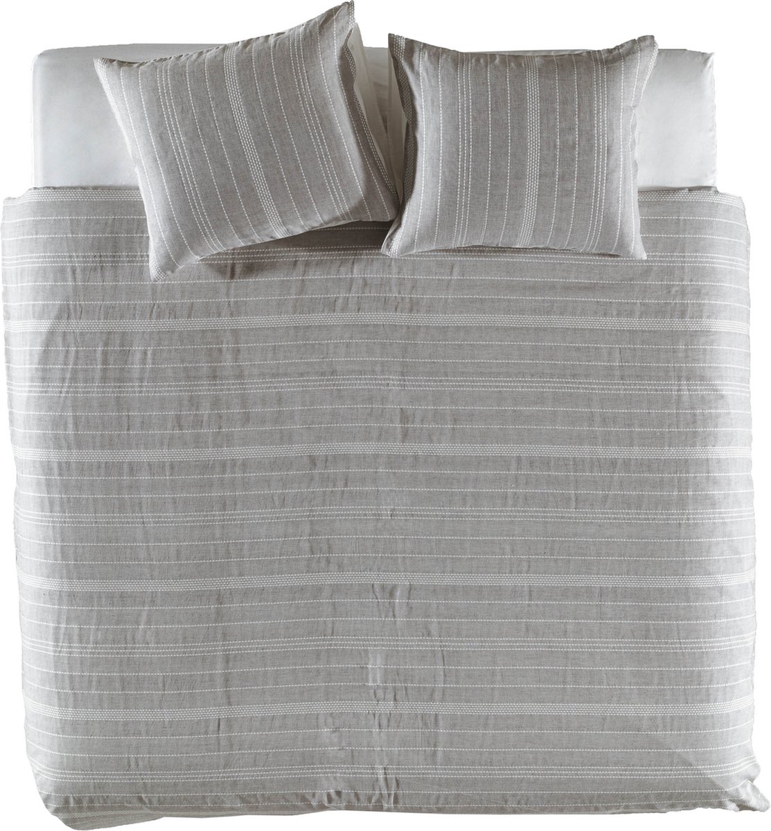 YELLOW DEKBEDOVERTREK DOMINIQUE MELANGE GREY 240X200-220