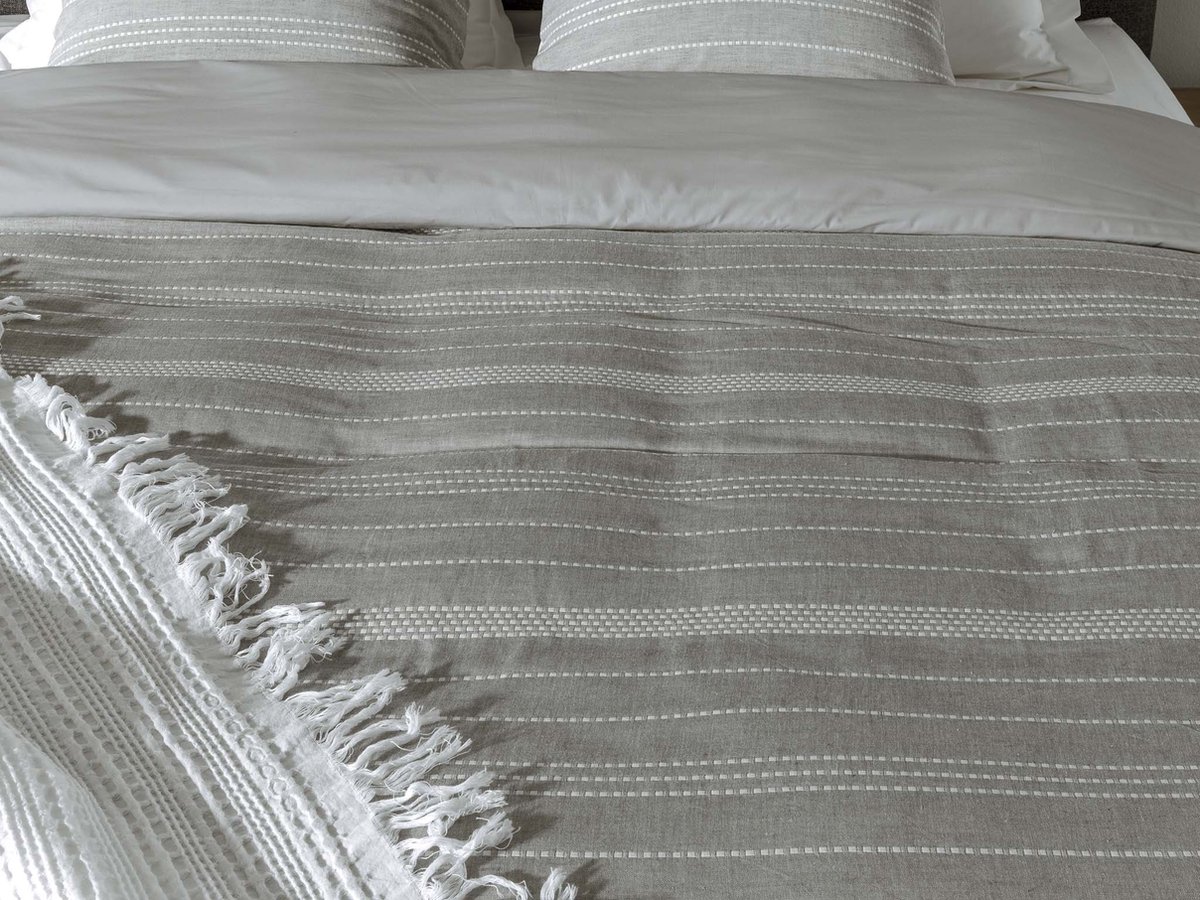 YELLOW DEKBEDOVERTREK DOMINIQUE MELANGE GREY 240X200-220