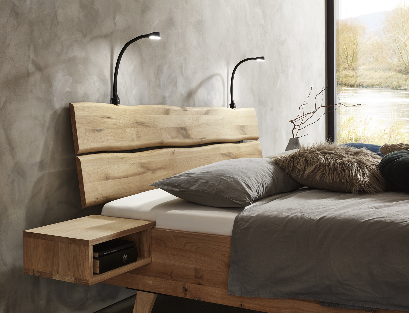 nachtkastje universal en hoofdbord Rough