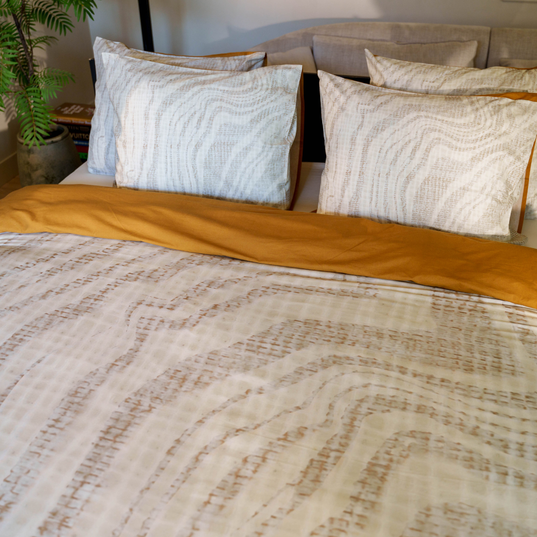 KAYORI DIARA ZAND DEKBEDOVERTREK 240X200/220 100% KATOEN 