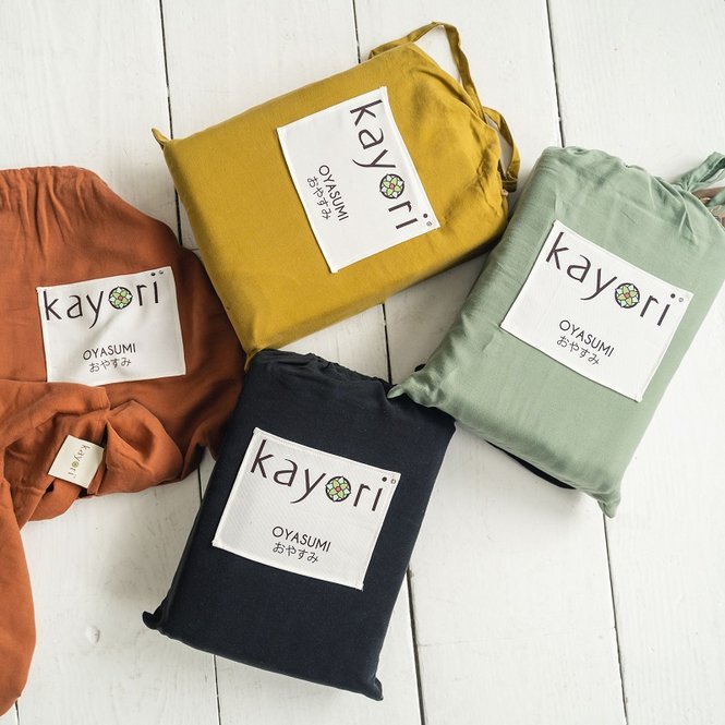 KAYORI IZAKAYA GROEN 200x200/220 Washed TENCEL