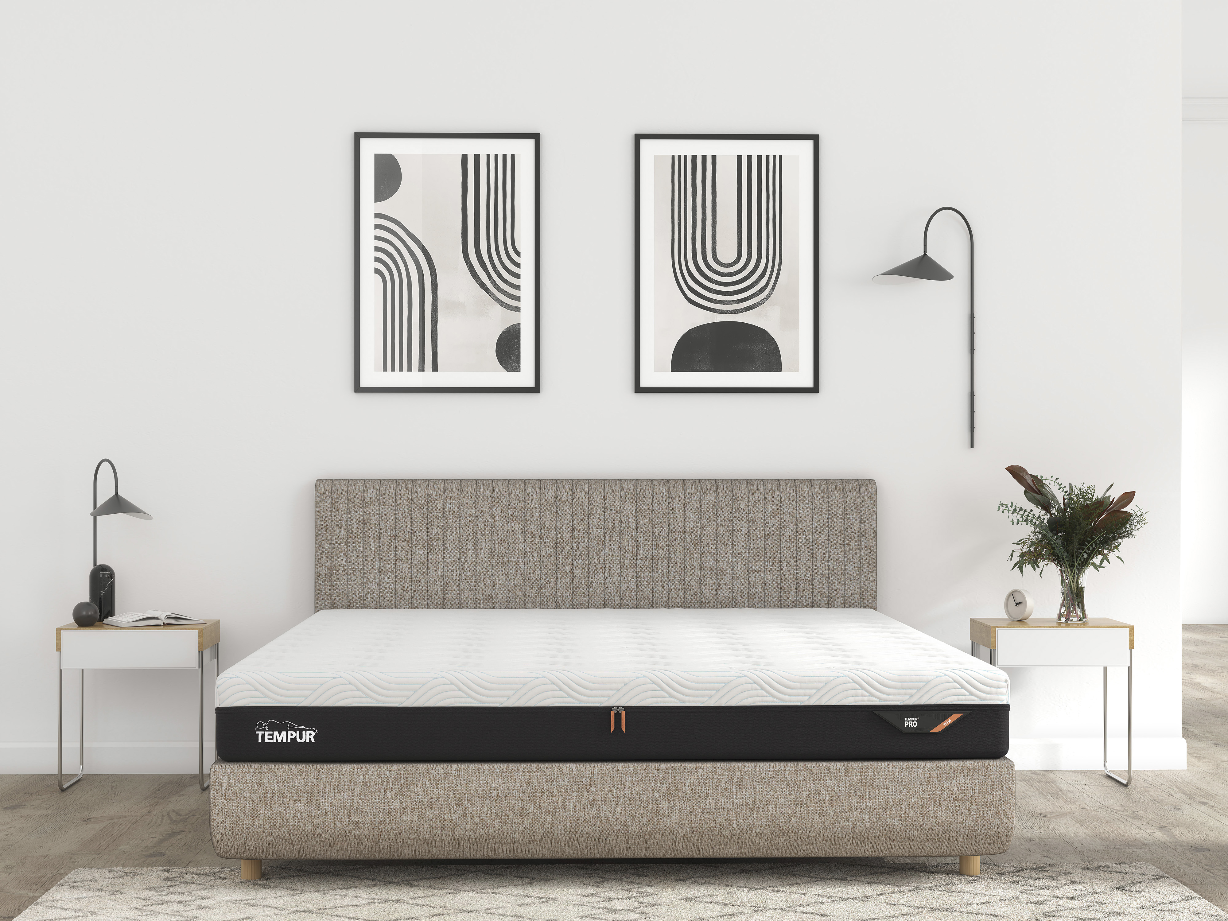 Tempur Arc Vertical gestoffeerd ledikant