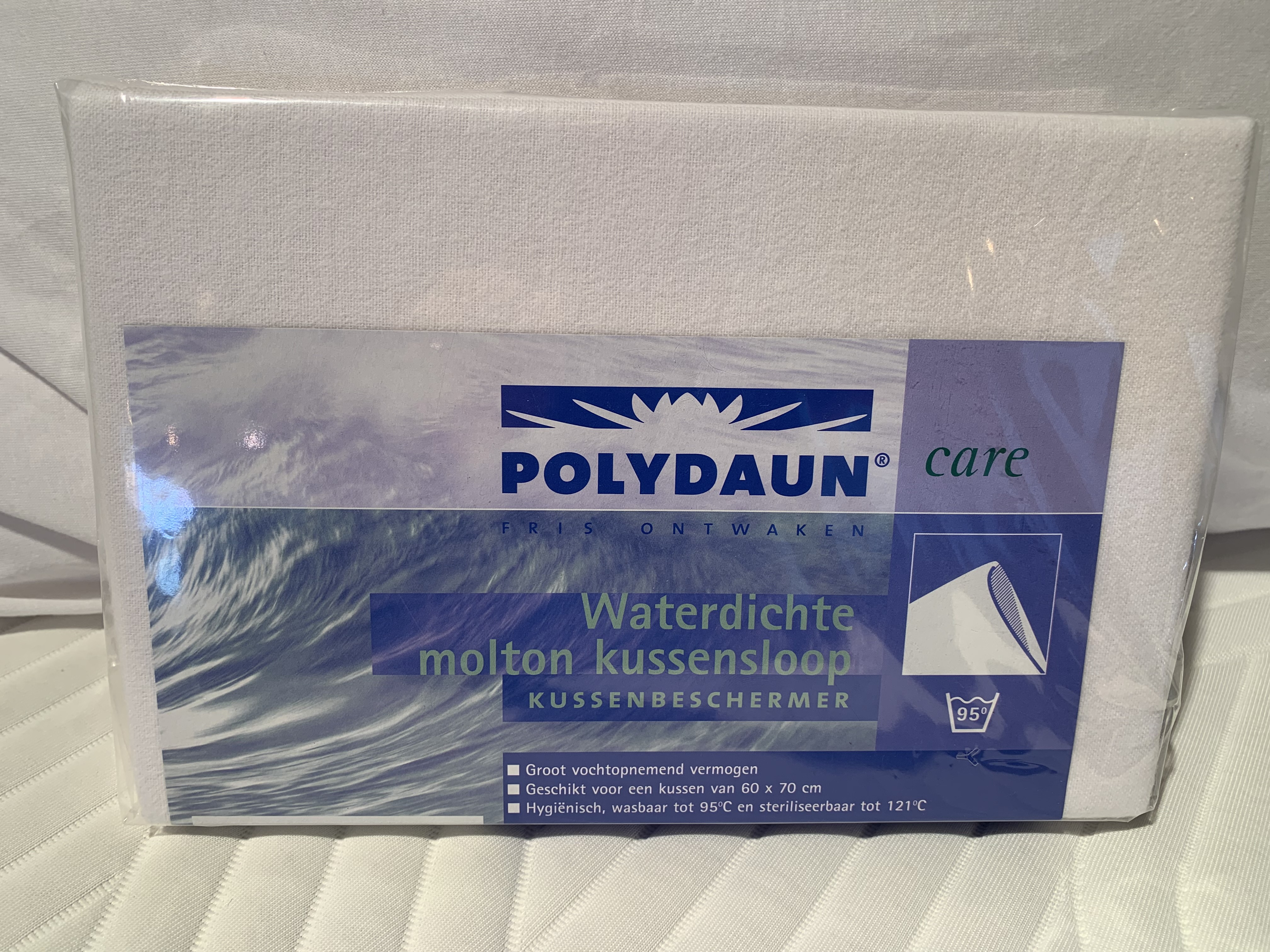 Polydaun waterdichte kussensloop 60x70 