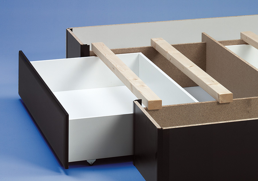 Wheely ladeblok (1-lade) zwart of wit