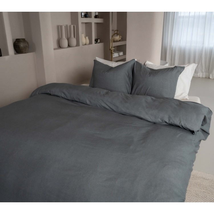 KAYORI RUI DENIM 240X200/220CM 100%KATOEN PEACHED TWILL 