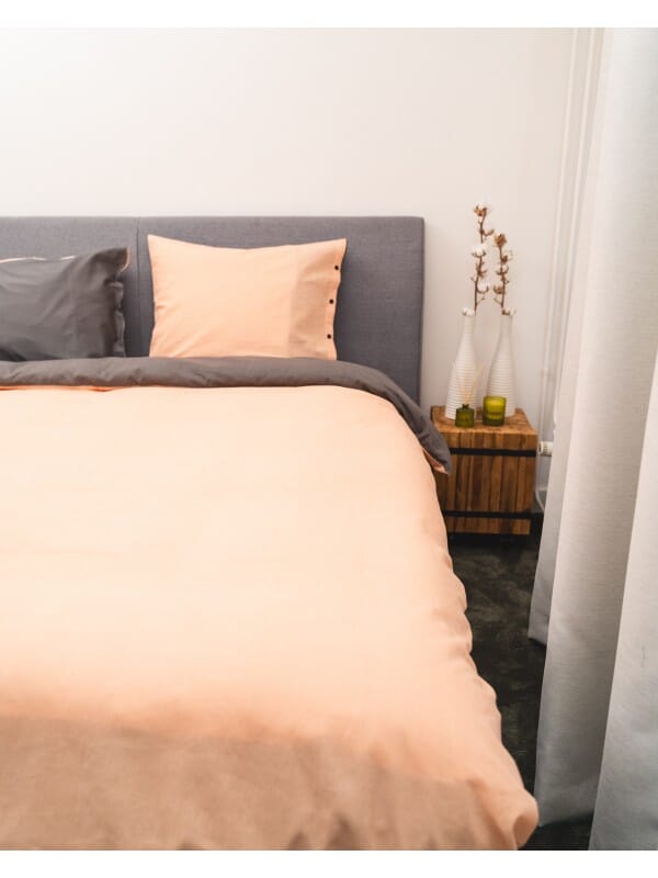 Kayori Shiiba - Dekbedovertrek - Bamboe - Peach/Antracite