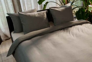 Kayori Rui Grijs 140x200 Peached Twill katoen