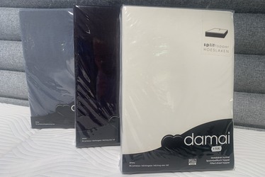 Topper hoeslaken met split 