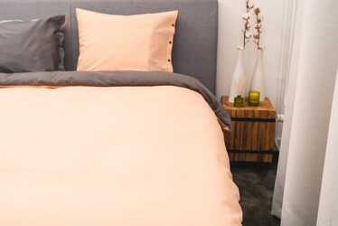 Kayori Shiiba - Dekbedovertrek - Bamboe - Peach/Antracite