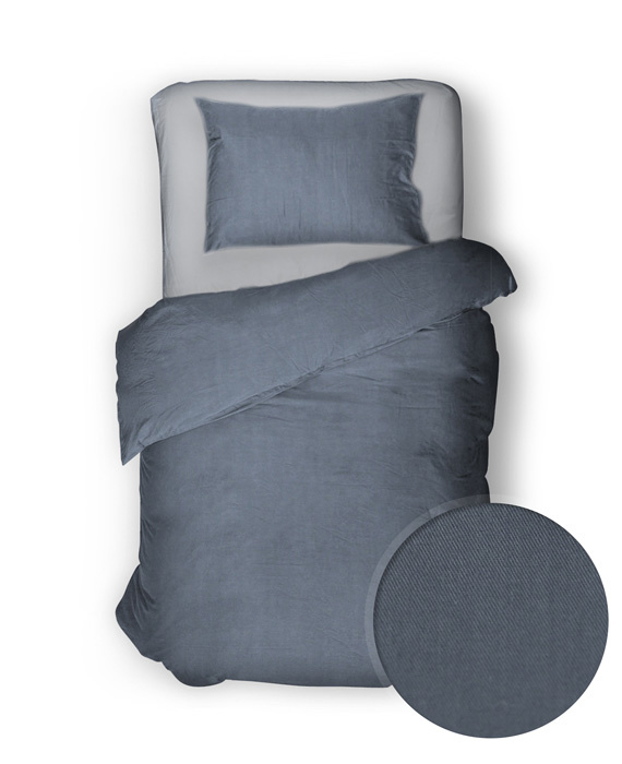 Yellow Velvet Touch Folkstone Grey 140x220/220